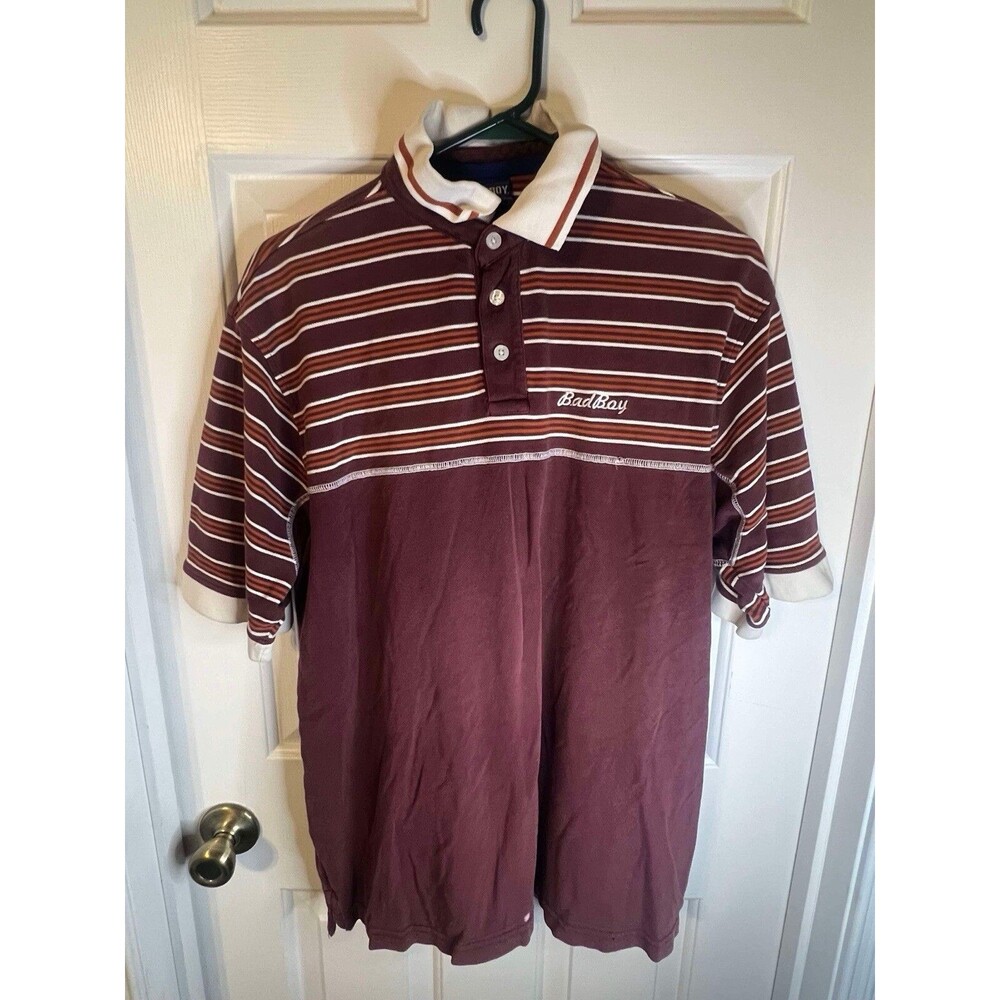 Bad Boy Short Sleeve Men’s Polo 90’s Vintage Shirt Medium